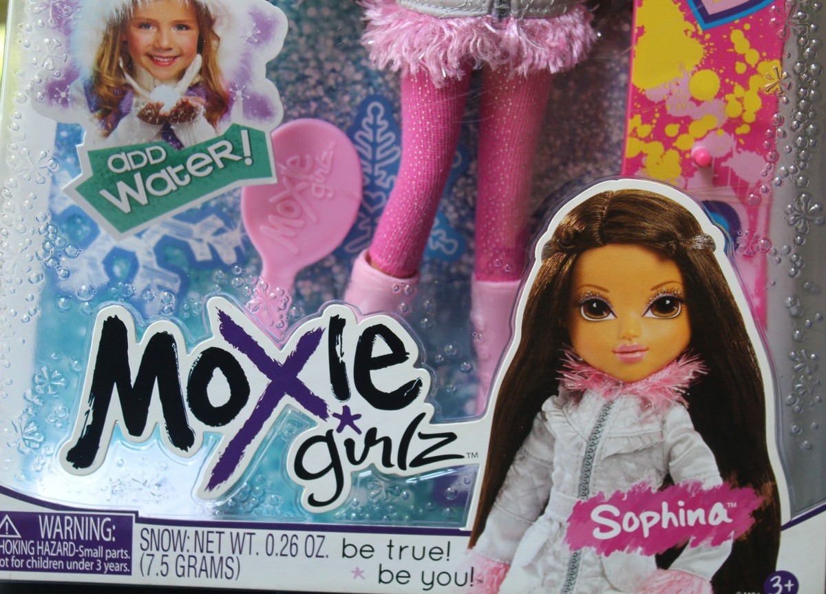 New Moxie Girl Girlz Sophina Doll Magic Snow Board Winter Ski