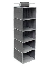 Organizer Armadio in Tessuto Portatutto Organizzatore Pensile 5 Piani 30x30x100