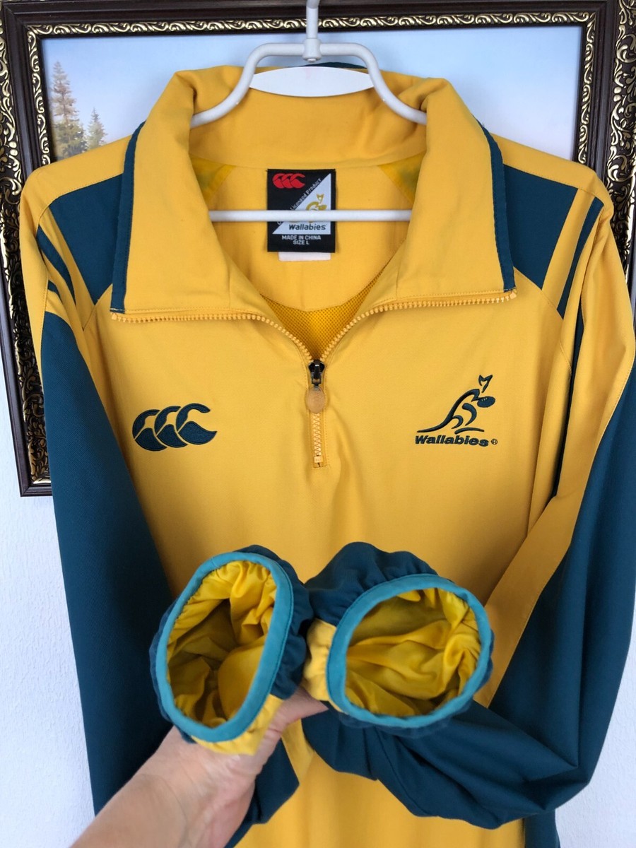 Vintage 90's Canterbury Australia Rugby Jacket Wallabies Track Top