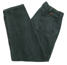RUSTLER Men's Size 36x30 Black Jeans 100 Cotton Denim Pants 4 Pockets Zip Fly