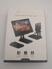 Tablet Stand, Portable Monitor Stand 6.69  4.72" Wide, Dual Tube White