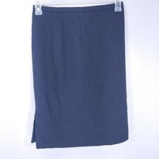 Pendleton Petite 100% Virgin Wool Pencil Skirt Grey Side Zip Made in USA Size 4