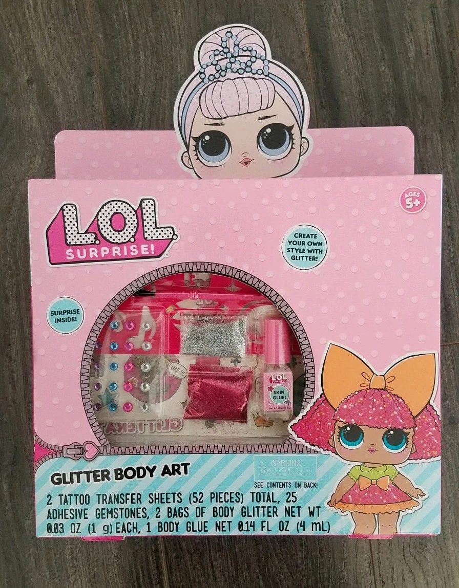 LOL Surprise Glitter Body Art Set Activity. Glam Glitter. Eye Spy