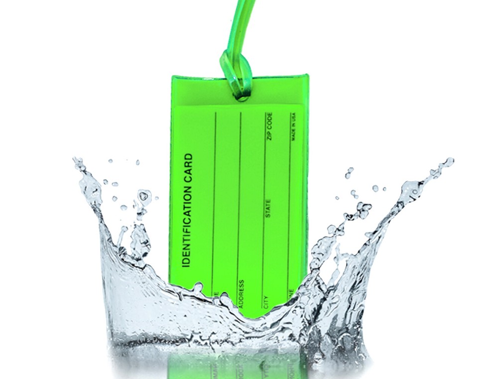 4 Luggage Tags | High Visibility Travel Tags in Popular Colors | Made ...