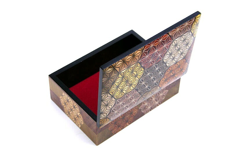 アクセサリー Anggi Agus triana Hakone Yosegi Marquetry Kikkou Accessory Case Hexagonal