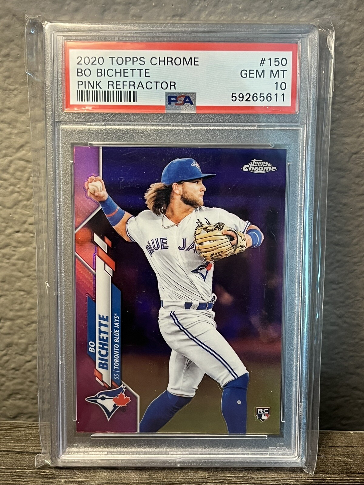 2020 Topps Chrome BO BICHETTE Pink Refractor RC #150 PSA 10 GEM MINT Rookie