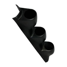 Universal Black Triple Pillar Gauge Pod - Fits Any Make/Model - ABS Plastic -...