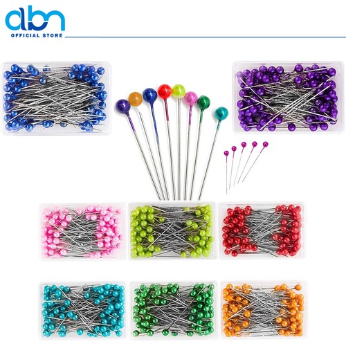 Sewing Pins Multicolor Head Pins Straight for Dressmaker Jewelery Decoration - Picture 3 of 27