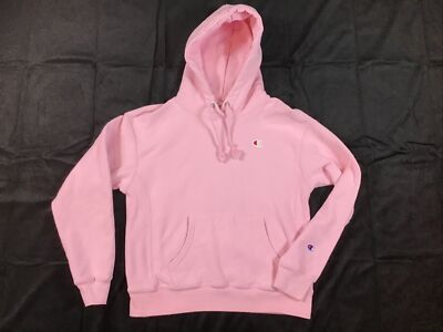 Champion Reverse Weave Hoodie Sweatshirt Pink Pullover GF757