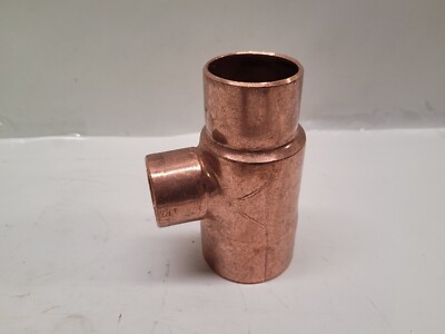 Copper Reducing Tee 2-1/4'' x 1-3/4'' x 1-1/2'' (Outside Dimension) (Soldered)