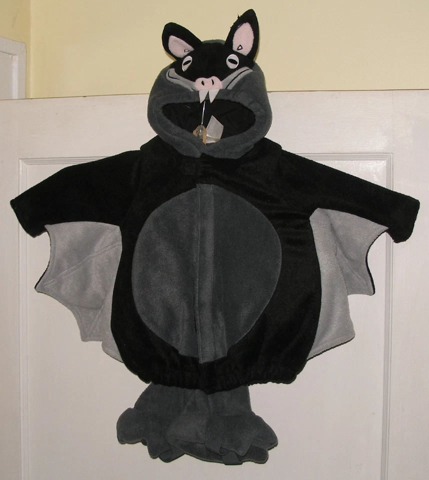 Antiguo Disfraz de Murciélago Azul Marino Halloween Niño Niña Talla 6-12 Meses Nuevo con Etiquetas Reparadas Foto 3 de 4