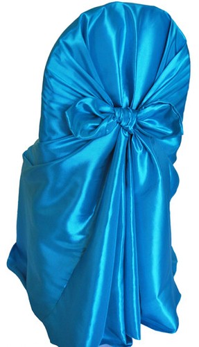 10/25/50 Satin Universal Self Tiie Chair Covers Wedding Party Decor - FREE SHIP - Afbeelding 4 van 27