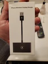 Wireless Apple Carplay Adapter Bluetooth Wired to Wireless Dongle for iPhone