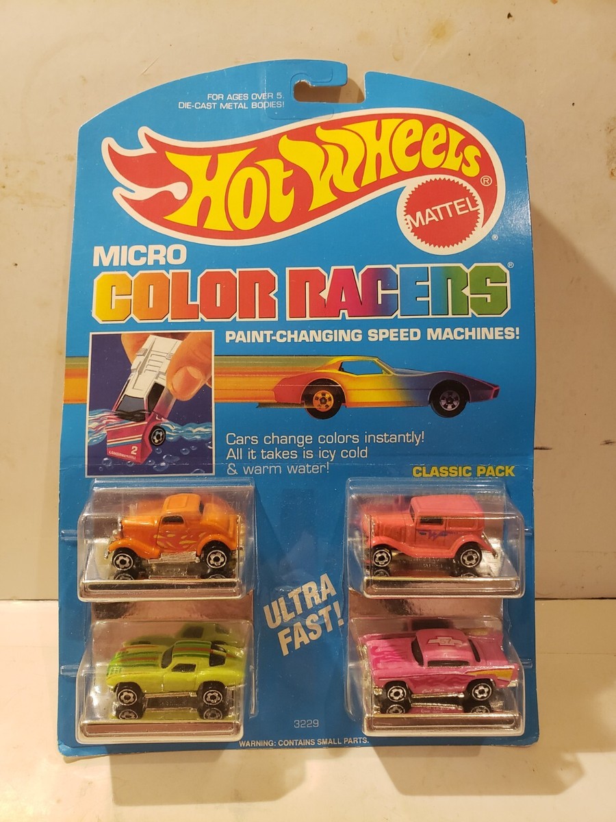 Hot Wheels Micro 1988 Color Racers Classic Pack Color Paint