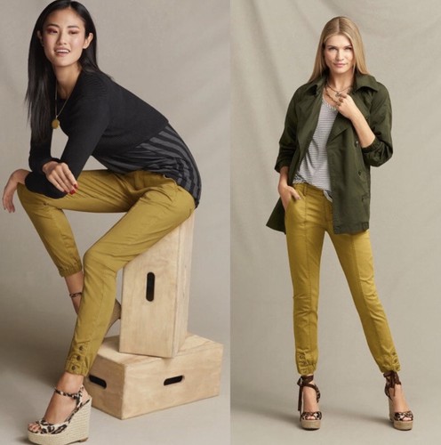 Cabi The Tracker Jogger Pants 4 Mustard 