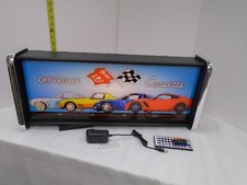 Corvette Evolution Led Display Lighted Sign Lightbox Wall Hanging Light