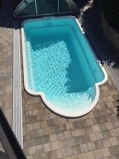 Gfk Schwimmbecken 7,00x3,20x1,50 Swimming Pool T&Uuml;V Zubeh&ouml;r Einbaubecken Komplett