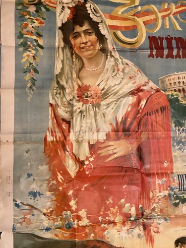 Affiche Corrida :Plaza de Toros de Nimes : 24 septembre 1922. grande affiche. - Picture 8 of 10