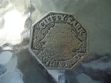 VTG Belt Buckle CUTTY SARK WHISKY approx. 2.5 x 2.5in great Gift Idea F 