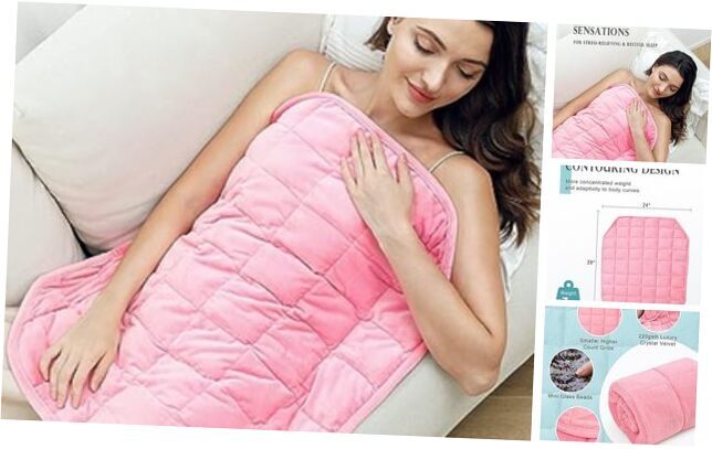 Weighted Blanket 7lbs for Adults, Luxury Crystal Velvet 29