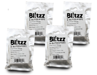 4x Pro X 10ft Blitzz Large Powder Cold Spark Effect Granules ...