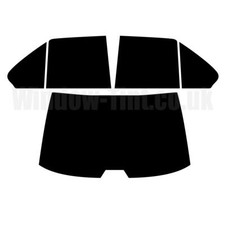 Vor Cut Fenster Get&ouml;nt f&uuml;r BMW 5 Serie 4-door Limousine E34 88-96 5% Black Heck