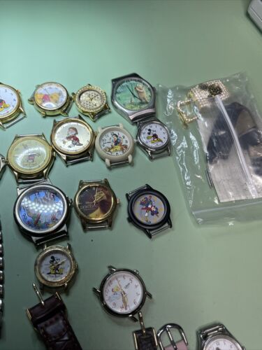 Mixed Lots 52 Vintage Disney Quartz Kids Watches For Repair Or Parts  Lot Dis1  - Picture 1 of 11
