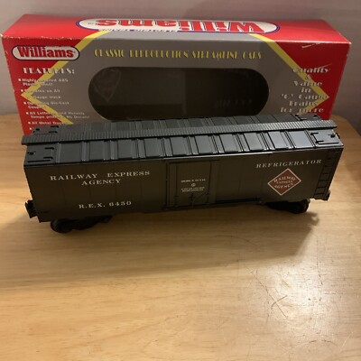 WILLIAMS 40' REFRIGERATOR CAR R.E.X. 6450, RAILWAY EXPRESS Agency