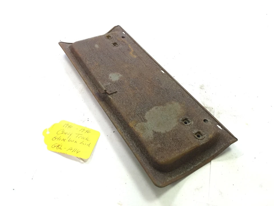 Tapa de guantera original usada para camión Chevy GMC 1940-46 #GBL-A116 Foto 2 de 3