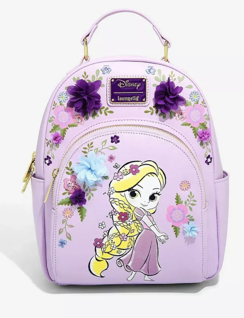 Loungefly Disney Tangled Chiffon Flowers Mini Backpack - Exclusive