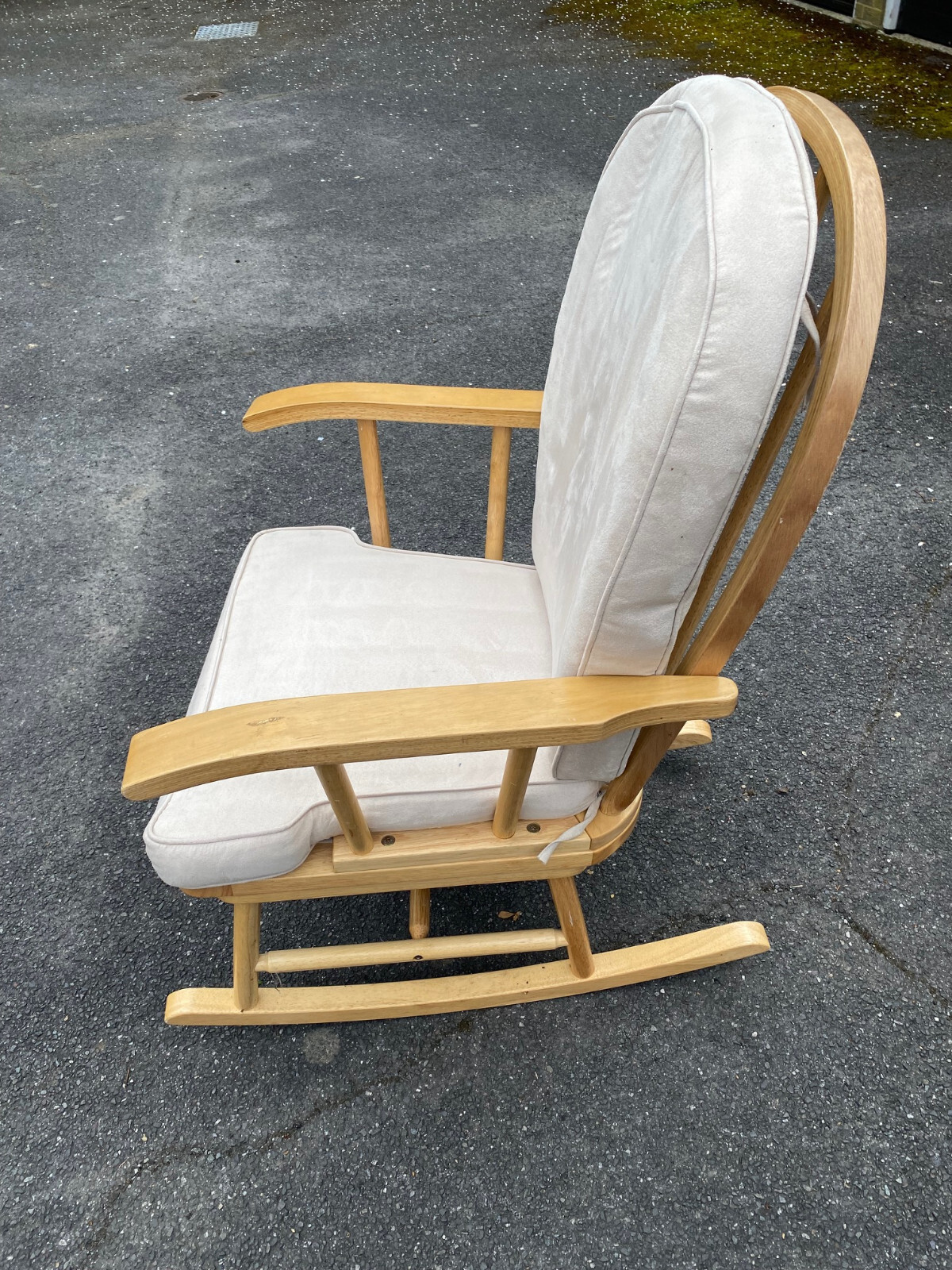 Mothercare wooden rocking Nursing Chair Good Condition eBay