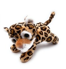 Peluche Pupazzo Panther Grande Gatto Leopardo Lunghezza 19 CM Braun