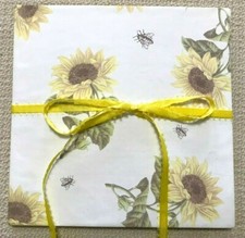 Scrapbook Photo Album- Sunflower Hard Cover Folds Out -Unique A51G