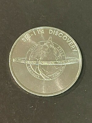 NASA STS-114 Space Shuttle Discovery Aluminum Challenge Coin Collins Kelly