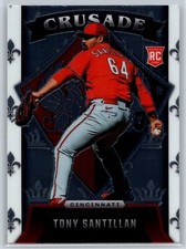 2022 Panini Chronicles Crusade Tony Santillan Rookie Cincinnati Reds RC #10