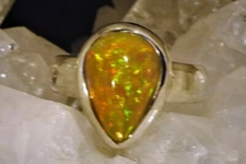 Opal Ring Joy 925 Sterling Silver - Unique - Handmade