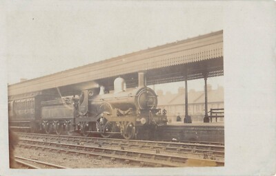 Old postcard train / locomotive oxford / photo card / photograph POUTEAU / STATION