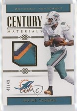 2017 Panini National Treasures Century Materials Prime 43/49 Julius Thomas 4k8