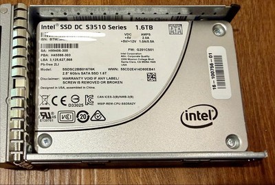 Intel DC S3510 1.6TB 2.5'' SATA 6.0Gbps SSDSC2BB016T6K internal 2.5'' SSD 99%