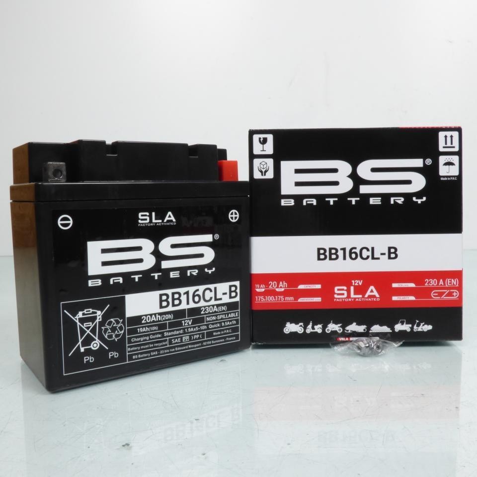 Batterie SLA BS Battery YB16CL-B 12V 20Ah étanche pour jet-ski et bateau Kawasaki