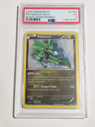 Pokemon XY Black Star Promo Rayquaza #XY64 PSA 5
