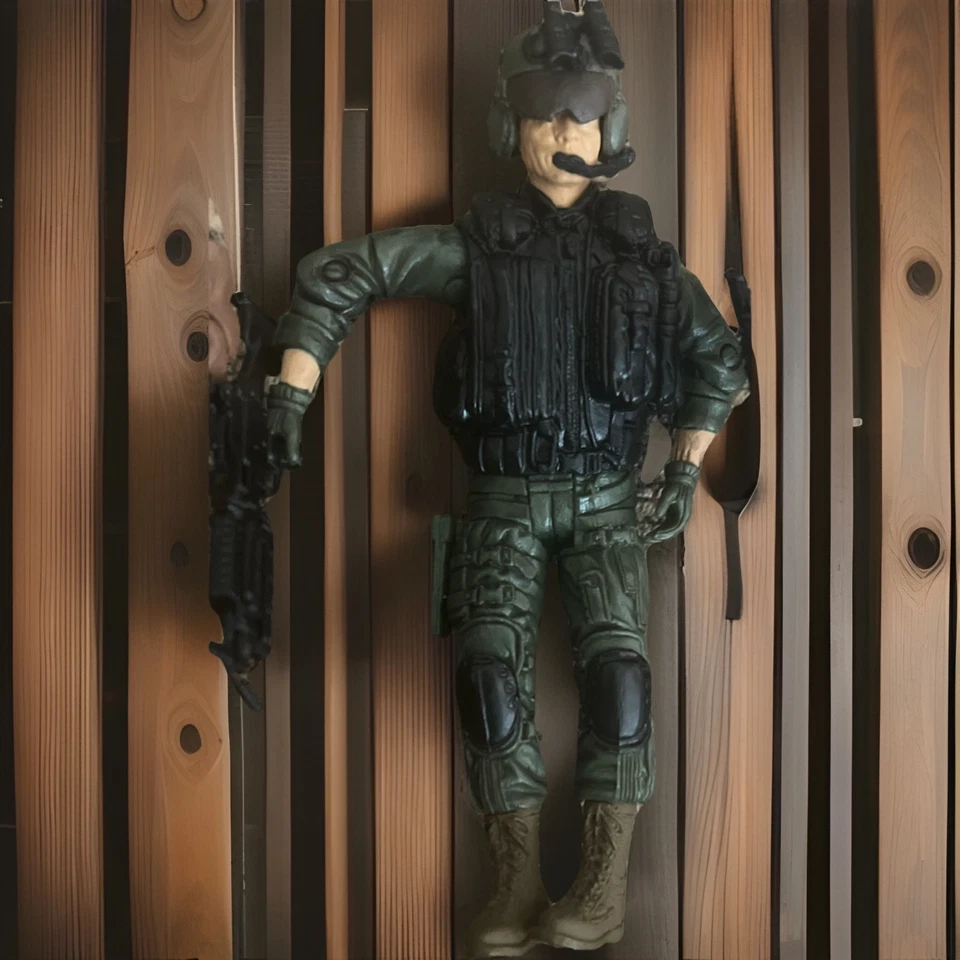 Conjunto de bonecos 1:18 BBI Elite Force Exército dos EUA SOAR Night Stalker helicóptero pilotos B - Imagem 3 de 4