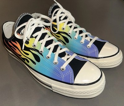 Converse Chuck Taylor All Star 70 OX Flaming Archive Print, New w 