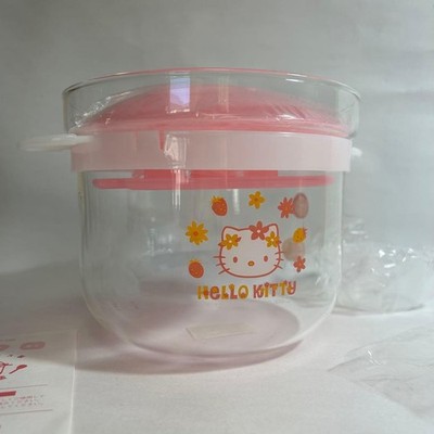 HARIO Hello Kitty Microwave Rice Cooker KT-XRC-100 (Makes Up to 1 Cup of Rice)