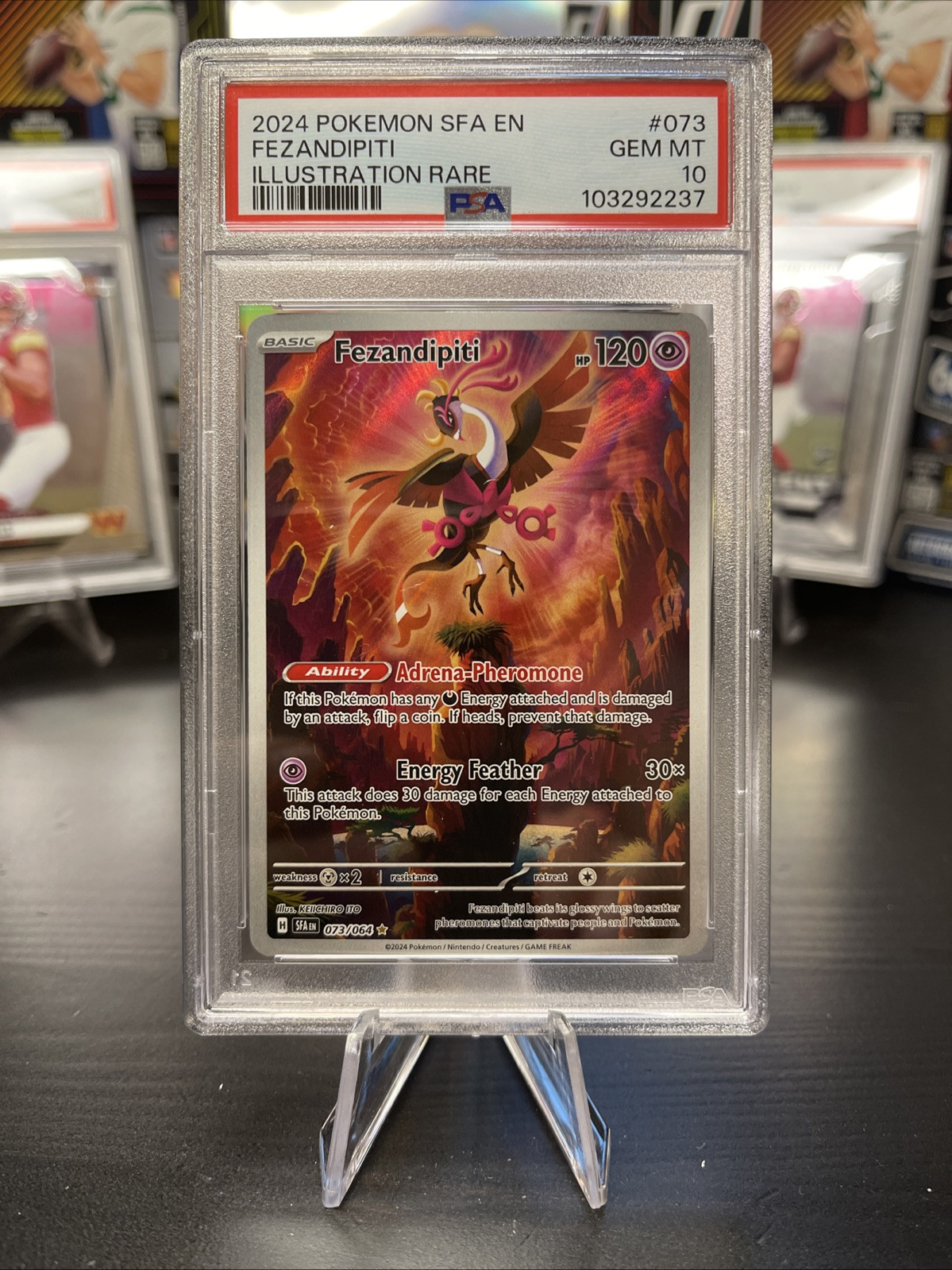 2024 Pokemon Shrouded Fable 73 Fezandipiti Illustration Rare PSA 10