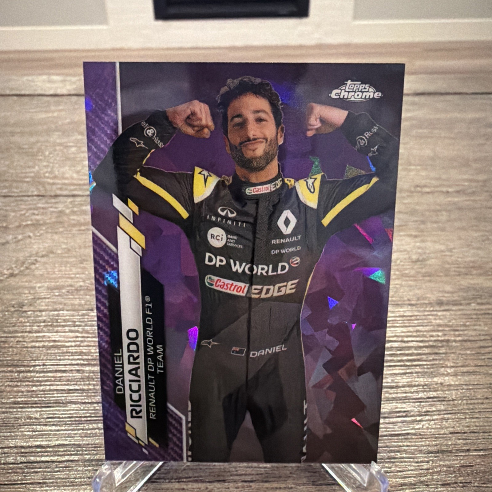 2020 TOPPS CHROME SAPPHIRE F1 #9 DANIEL RICCIARDO RC Purple REFRACTOR 03/10