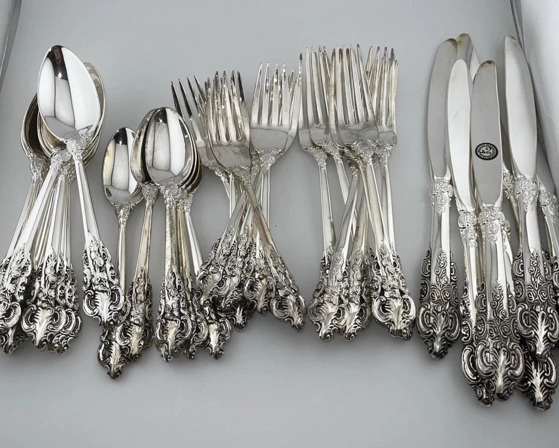 Godinger Baroque In Antique Us Silver-Plated Flatware for sale | eBay