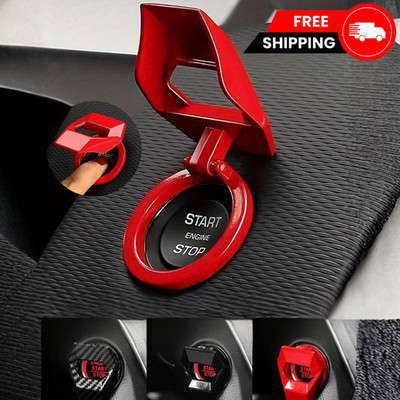 Car Engine Start Ignition Button Protective Cover Universal Stop Push Switch 1Pc