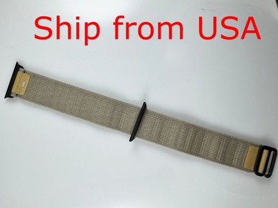Original Apple Watch band 45MM 46MM 49mm Alpine Loop Tan Black Titanium Finish M