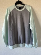 Dunning Golf NWT Mens Large Crewneck Pullover Seafoam Heather
